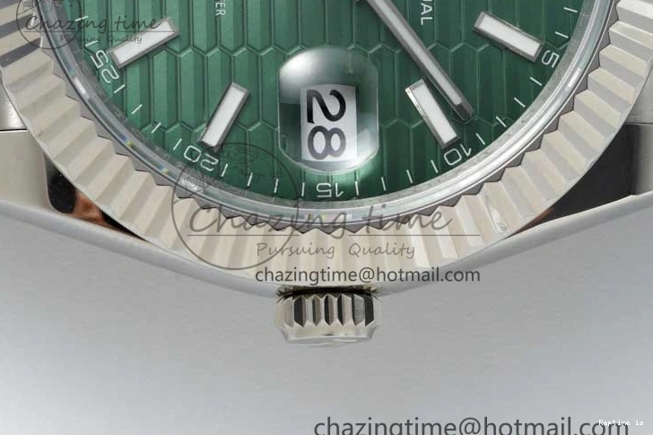 1231 Contemporary DateJust 41mm 126334 DIWF 1:1 Best Edition 904L Steel Green Fluted Dial on Jubilee Bracelet SA 2308